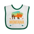 thumbnail image 1 of Inktastic Montana Buffalo Silhouette Boys or Girls Baby Bib, 1 of 4
