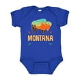 thumbnail image 1 of Inktastic Montana Gift Buffalo Silhouette Boys or Girls Baby Bodysuit, 1 of 5