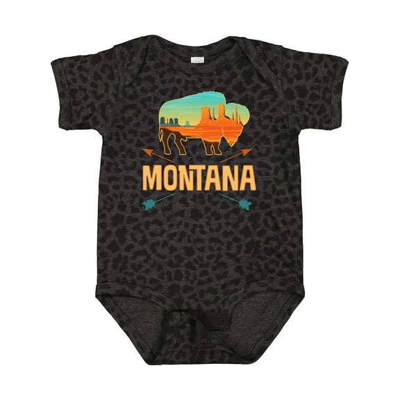 Inktastic Montana Gift Buffalo Silhouette Boys or Girls Baby Bodysuit