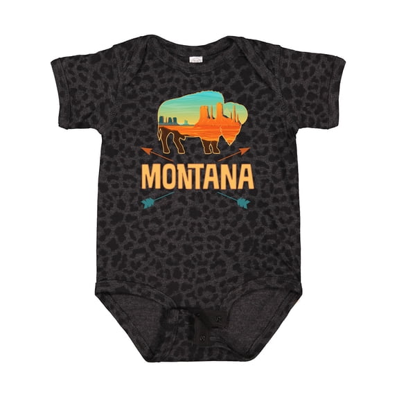 Inktastic Montana Gift Buffalo Silhouette Boys or Girls Baby Bodysuit