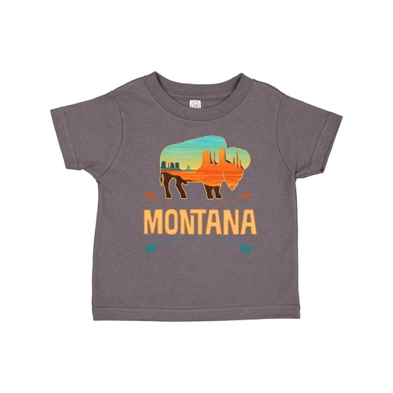 Inktastic Montana Gift Buffalo Silhouette Boys or Girls Toddler T-Shirt