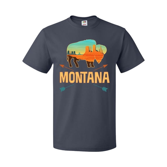 Inktastic Montana Gift Buffalo Silhouette T-Shirt