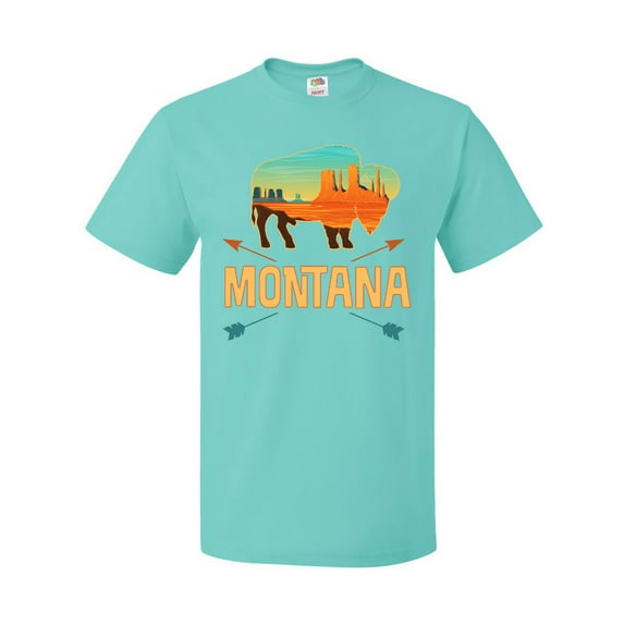 Inktastic Montana Gift Buffalo Silhouette T-Shirt