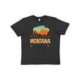 thumbnail image 1 of Inktastic Montana Gift Buffalo Silhouette Youth T-Shirt, 1 of 5