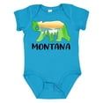 thumbnail image 1 of Inktastic Montana Lake and Trees in Bear Silhouette Boys or Girls Baby Bodysuit, 1 of 5