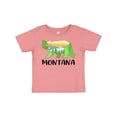 thumbnail image 1 of Inktastic Montana Lake and Trees in Bear Silhouette Boys or Girls Baby T-Shirt, 1 of 5