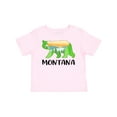 thumbnail image 1 of Inktastic Montana Lake and Trees in Bear Silhouette Boys or Girls Baby T-Shirt, 1 of 5