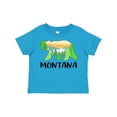 thumbnail image 1 of Inktastic Montana Lake and Trees in Bear Silhouette Boys or Girls Toddler T-Shirt, 1 of 5