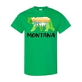 thumbnail image 1 of Inktastic Montana Lake and Trees in Bear Silhouette T-Shirt, 1 of 5