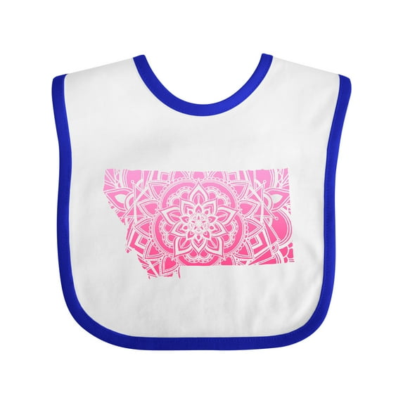Inktastic Montana Silhouette Mandala Boys or Girls Baby Bib