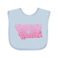 thumbnail image 1 of Inktastic Montana Silhouette Mandala Boys or Girls Baby Bib, 1 of 4