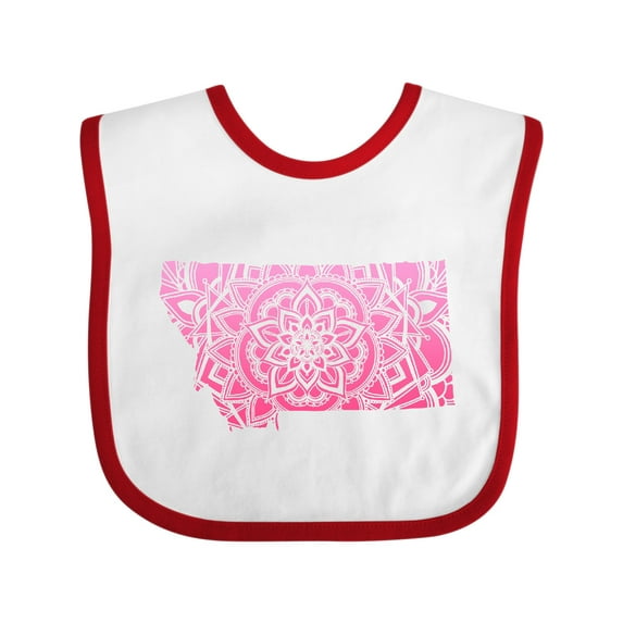 Inktastic Montana Silhouette Mandala Boys or Girls Baby Bib