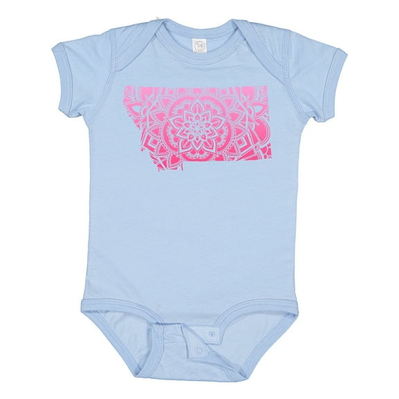Inktastic Montana Silhouette Mandala Boys or Girls Baby Bodysuit