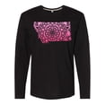 thumbnail image 1 of Inktastic Montana Silhouette Mandala Long Sleeve T-Shirt, 1 of 5
