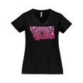 thumbnail image 1 of Inktastic Montana Silhouette Mandala Women's Plus Size V-Neck T-Shirt, 1 of 5