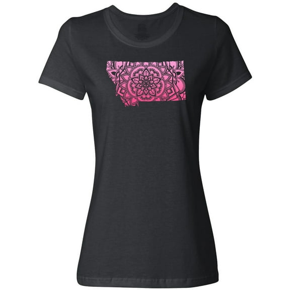 Inktastic Montana Silhouette Mandala Women's T-Shirt