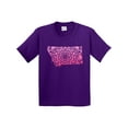 thumbnail image 1 of Inktastic Montana Silhouette Mandala Youth T-Shirt, 1 of 5