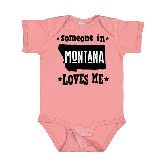 Inktastic Montana Someone Loves Me Boys or Girls Baby Bodysuit