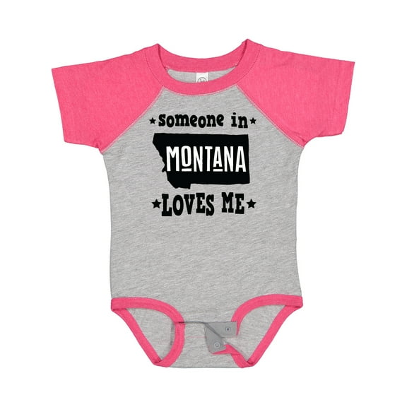 Inktastic Montana Someone Loves Me Boys or Girls Baby Bodysuit