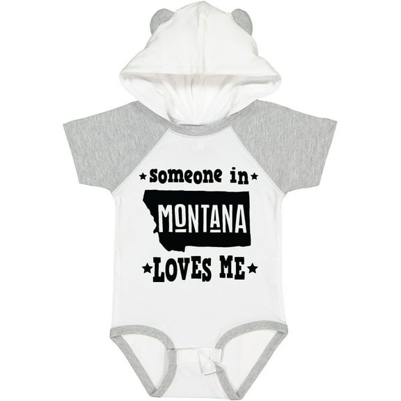 Inktastic Montana Someone Loves Me Boys or Girls Baby Bodysuit