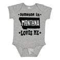 thumbnail image 1 of Inktastic Montana Someone Loves Me Boys or Girls Baby Bodysuit, 1 of 5