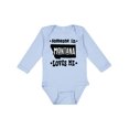 thumbnail image 1 of Inktastic Montana Someone Loves Me Boys or Girls Long Sleeve Baby Bodysuit, 1 of 5