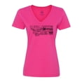 thumbnail image 1 of Inktastic Montana State Word Salad Women's V-Neck T-Shirt, 1 of 5