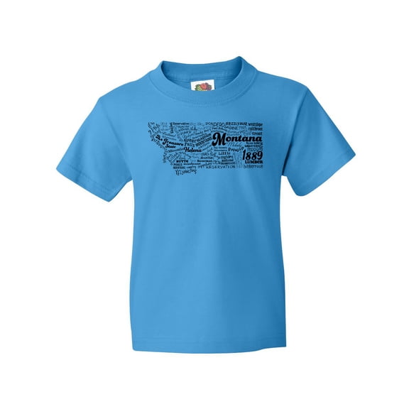 Inktastic Montana State Word Salad Youth T-Shirt