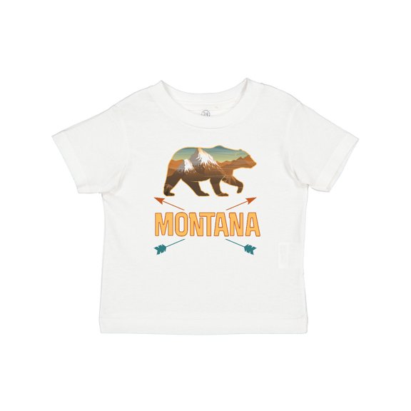 Inktastic Montana Vacation Bear Silhouette Boys or Girls Baby T-Shirt