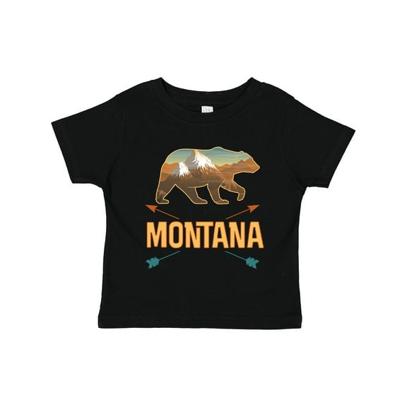 Inktastic Montana Vacation Bear Silhouette Boys or Girls Toddler T-Shirt