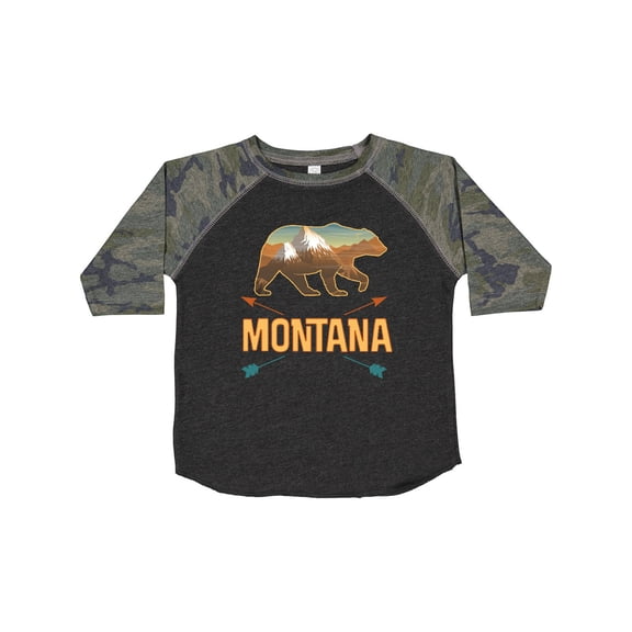Inktastic Montana Vacation Bear Silhouette Boys or Girls Toddler T-Shirt