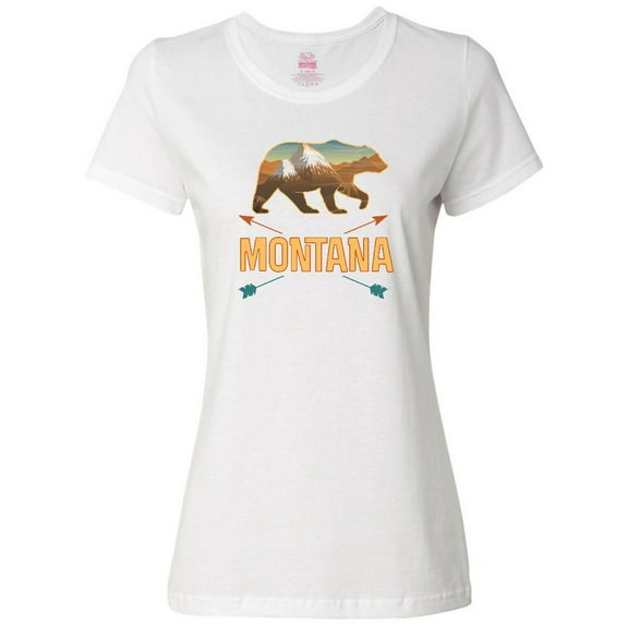Inktastic Montana Vacation Bear Silhouette Women's T-Shirt