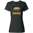 thumbnail image 1 of Inktastic Montana Vacation Bear Silhouette Women's T-Shirt, 1 of 5