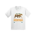 thumbnail image 1 of Inktastic Montana Vacation Bear Silhouette Youth T-Shirt, 1 of 5