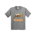 thumbnail image 1 of Inktastic Montana Vacation Bear Silhouette Youth T-Shirt, 1 of 5
