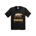 thumbnail image 1 of Inktastic Montana Vacation Bear Silhouette Youth T-Shirt, 1 of 5