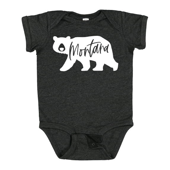 Inktastic Montana White Bear Silhouette Boys or Girls Baby Bodysuit