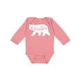 thumbnail image 1 of Inktastic Montana White Bear Silhouette Boys or Girls Long Sleeve Baby Bodysuit, 1 of 5