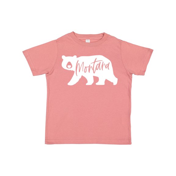 Inktastic Montana White Bear Silhouette Boys or Girls Toddler T-Shirt