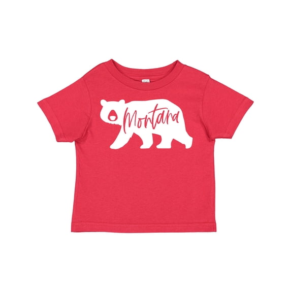 Inktastic Montana White Bear Silhouette Boys or Girls Toddler T-Shirt