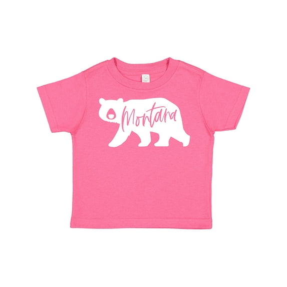 Inktastic Montana White Bear Silhouette Boys or Girls Toddler T-Shirt