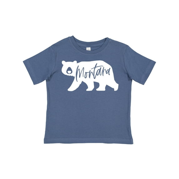 Inktastic Montana White Bear Silhouette Boys or Girls Toddler T-Shirt