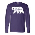 thumbnail image 1 of Inktastic Montana White Bear Silhouette Long Sleeve T-Shirt, 1 of 5