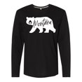 thumbnail image 1 of Inktastic Montana White Bear Silhouette Long Sleeve T-Shirt, 1 of 5