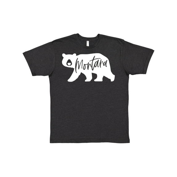 Inktastic Montana White Bear Silhouette T-Shirt