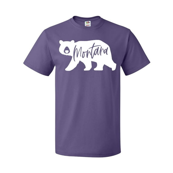 Inktastic Montana White Bear Silhouette T-Shirt