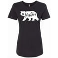 thumbnail image 1 of Inktastic Montana White Bear Silhouette Women's T-Shirt, 1 of 5