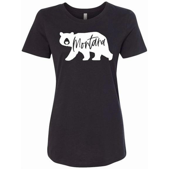 Inktastic Montana White Bear Silhouette Women's T-Shirt