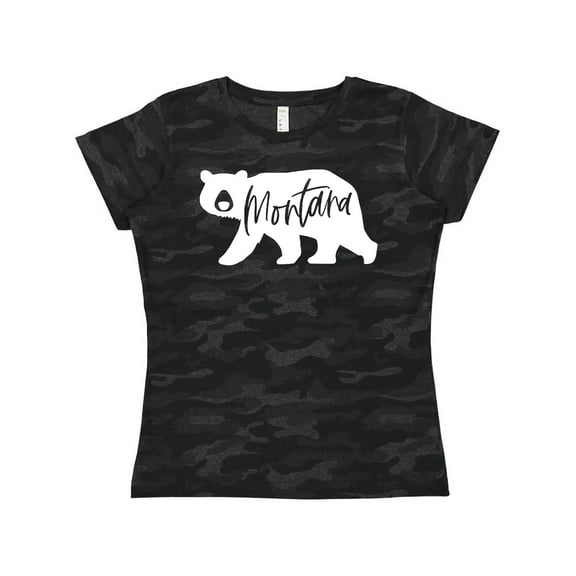 Inktastic Montana White Bear Silhouette Women's T-Shirt