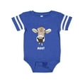 thumbnail image 1 of Inktastic Moo Cute Brown Holstein Cow Boys or Girls Baby Bodysuit, 1 of 5